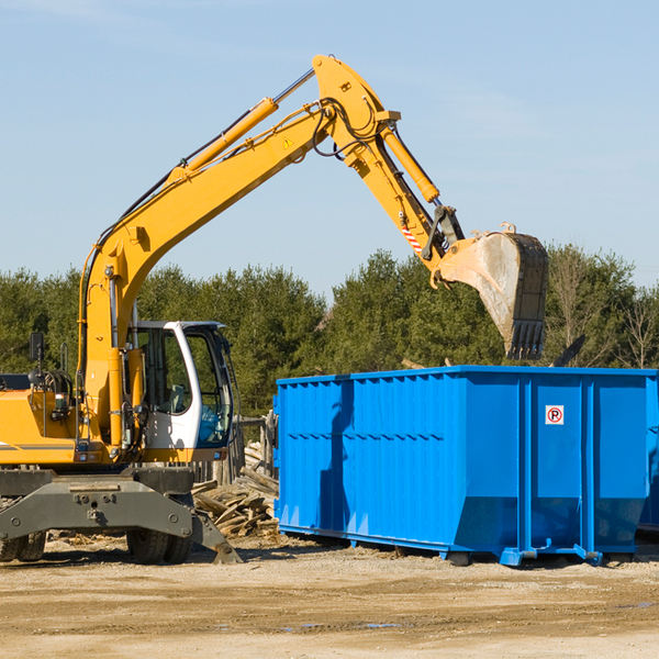 what happens if the residential dumpster is damaged or stolen during rental in Glenmoor